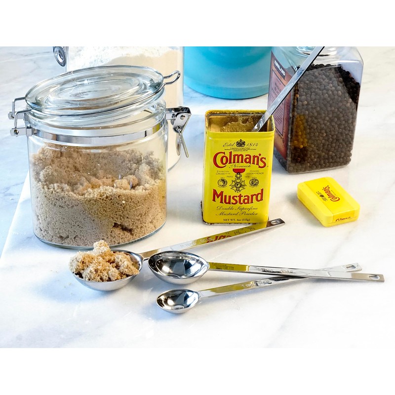 RSVP International Measuring Spoons, Long, Stainless Steel