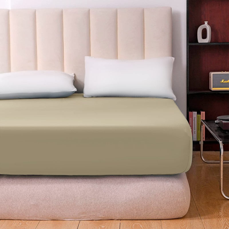 Hafaa Fitted Sheets King Size Extra Deep Pocket Bed Sheet