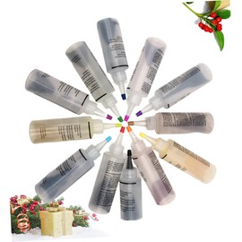 OHPHCALL 12-Color Tie Dye Pigment Set for DIY Clothing and Accessories Cold Water Fabric Dye for Cotton and Linen Includes Easy Application Tools