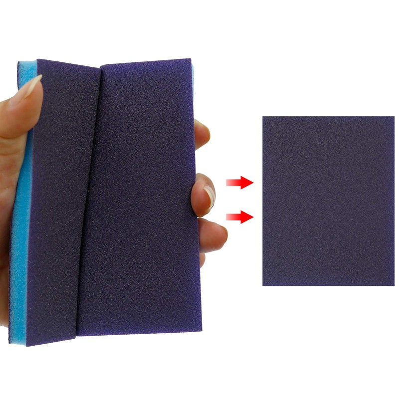 BokWin 16Pcs Sanding Sponge, 120 Grit Washable Sponge Sand Blocks,