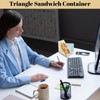 Triangle Sandwich Container,Triangle Sandwich Container Reusable,Triangle Sandwich Box with Lids