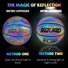 SQUAD NightPlay Reflective Basketball Size 5, Size 7 - Cool