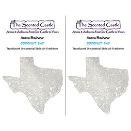 The Scented Castle 2-Pack Coconut Bay Scented Texas Shape Air Fresheners