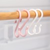 Kisstta Pack of 16, S Hooks, Plastic Hooks, Pink /
