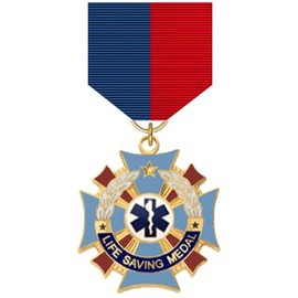 Smith & Warren custom Life Saving award medal for Police, Fire, EMS Public Safety (MD112)