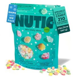 Nutic Mini Smooth and Melty Mints Nonpareils Candy - 2LB, Petite Pastel Mint Delights for Holidays & Birthdays, Dutch Mints, Mint Treats - Made in the USA - (Pack of 1)