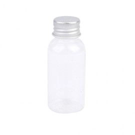 Plastic Mini Dispensing Empty Bottle Container with Twist Cap Cylindrical 45ml 13ea
