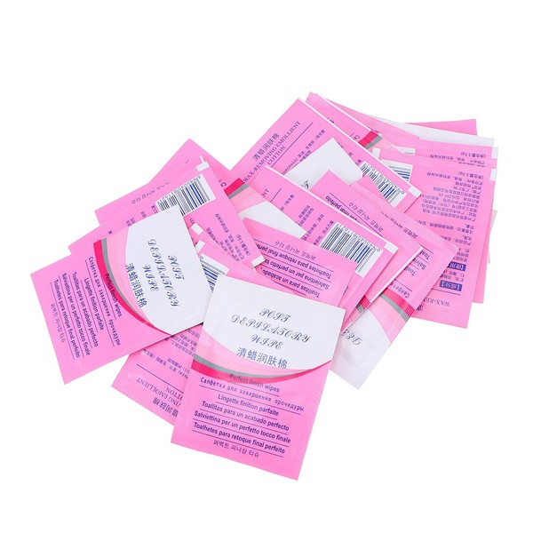 Beavorty 20pcs Wax Remover Wipes Skin Hair Removal Waxing Wipes for Facial Body Skin Care Wax Remover Cleaning Tissues
