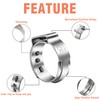 WYSIWYKA 60pcs 1 inch PEX Cinch Clamps Rings, 304 Stainless