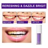Tkekruh 2PC Toothpaste 30ml, Teeth Whitening Booster, Purple Toothpaste, Whitening