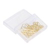 100pcs Paper Clips Portable Anti Electroplating Gold Cute Shaped Metal