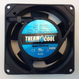 THERMOCOOL 110V 60Hz AXIAL FAN (92x92x25mm) CLASS F 0.16AMP 12WATTS