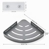 FIISAYL Shower Shelf No Drilling Shower Shelf Corner Bathroom Organiser