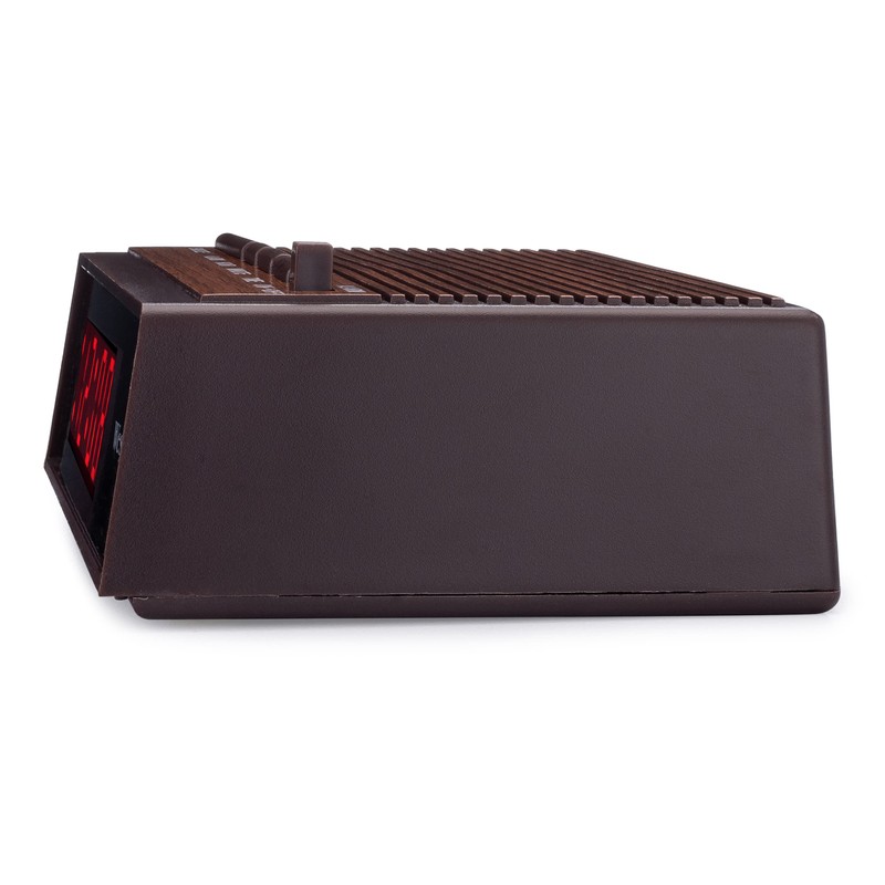 Westclox Retro Wood Style Small Night Table Alarm Clock with