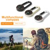 EOYVAIL Compasses Compass Carabiner Keychain Navigation Compass Keychain Mini Carabiner