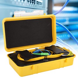 Cable de extensión OTDR de 1 km, caja de cable de lanzamiento de fibra óptica OTDR Eliminador de zona muerta Anillo de fibra SC/UPC-SC/APC SM 1 km
