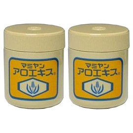 Mamiyan Aloe Extract 1.7 oz (48 g) x 2 Pieces | Aloe Ointment, Cream, Gel, Vaseline, Baby Care, Whole Body, Moisturizing, Face, Hand, Body, Skin Care, Acne (2 Samples Included)