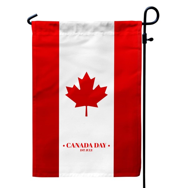 Canada Day Garden Flag 12x18 Inch Double Sided Printing for