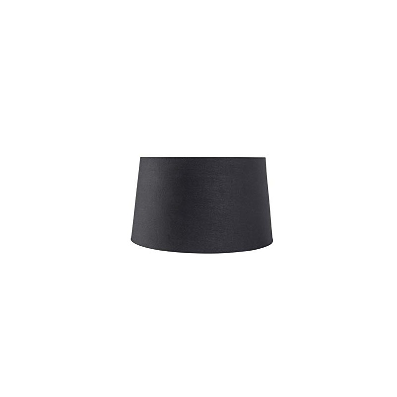 QAZQA Modern Cotton Lampshade Black 35I30I20 with Gold I Brass