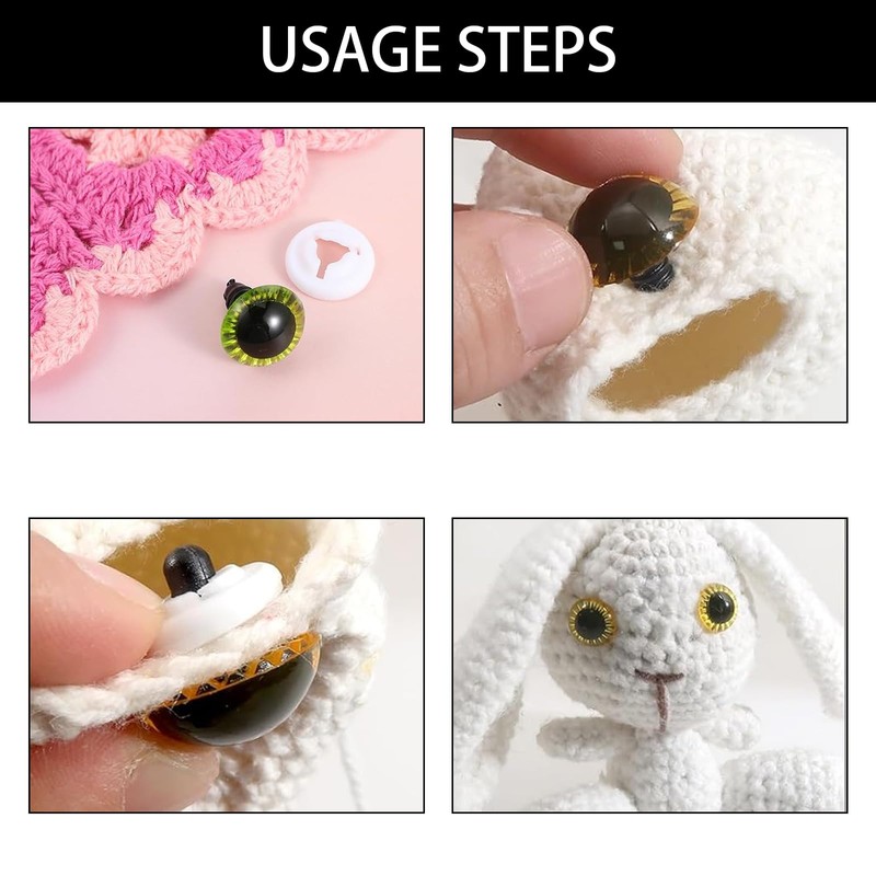 25 Pcs Safety Eyes for Toy Making,15mm Safety Eyes for