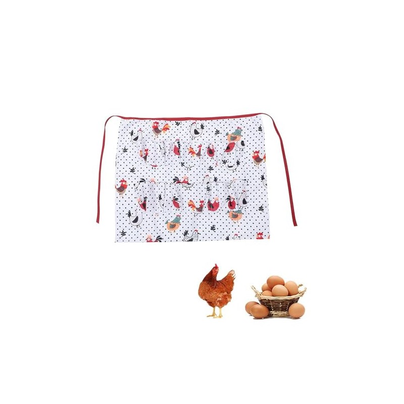 CHmiss Collecting Eggs Apron, Egg Collection Apron, Chicken Eggs Collecting