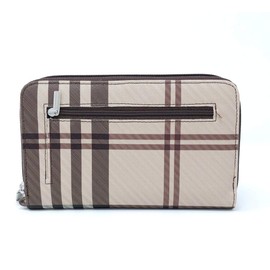 Savvycents Cash Budgeting Wallet (Brown plaid), Zip Around, Accordion File System, Wristlet Strap, Women's Wallet