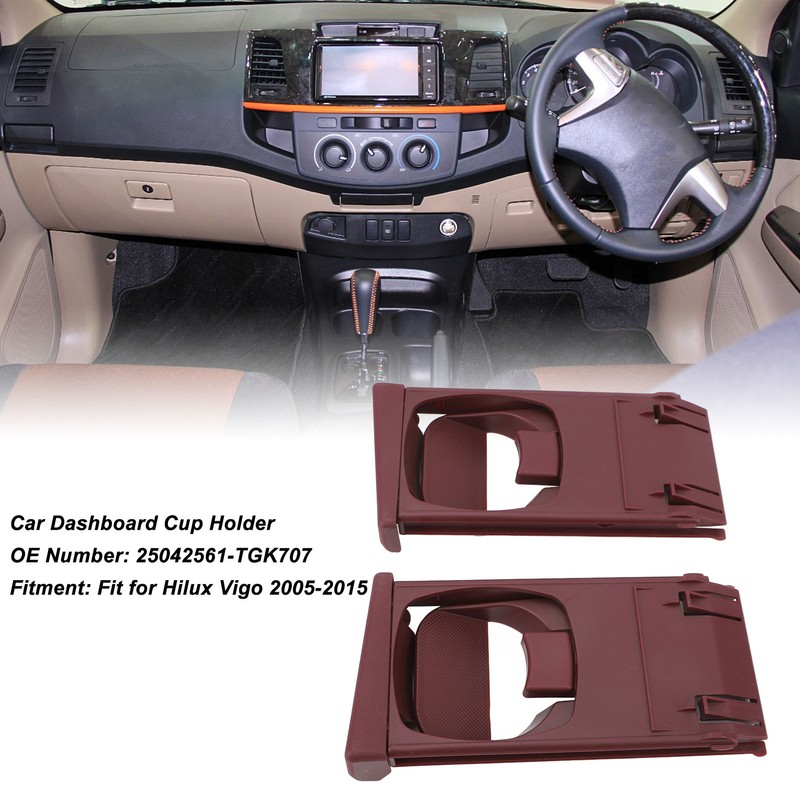 2Pcs Dashboard Cup Holder 25042561‑TGK707 Versatile Stylish Look Dash Cup