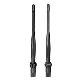 Eightwood - Antena WiFi de doble banda de 2,4 GHz, 5 GHz, 5,8 GHz, 5 GHz, 5 GHz, 5 GHz, antena WiFi RP-SMA (2 unidades) para PC de computadora, router WiFi, tarjeta de red PCIe, adaptador USB