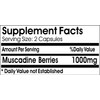 Muscadine Berries 1000mg // 200 Capsules // Pure // by