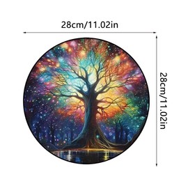Doafoce Wooden Puzzle Adult Wooden Puzzles Adults and Children Tree of Life Wooden Puzzle with Box, Perfect for Home Decoration and Gifts