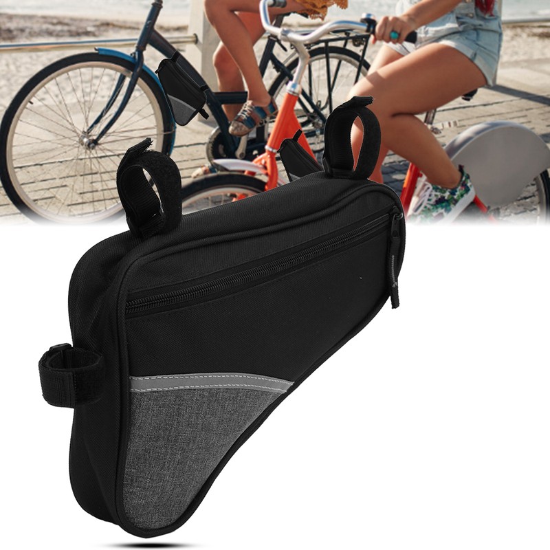 Bike Triangle Bag Outdoor AntiSplash Waterproof Front Beam Large Capacity