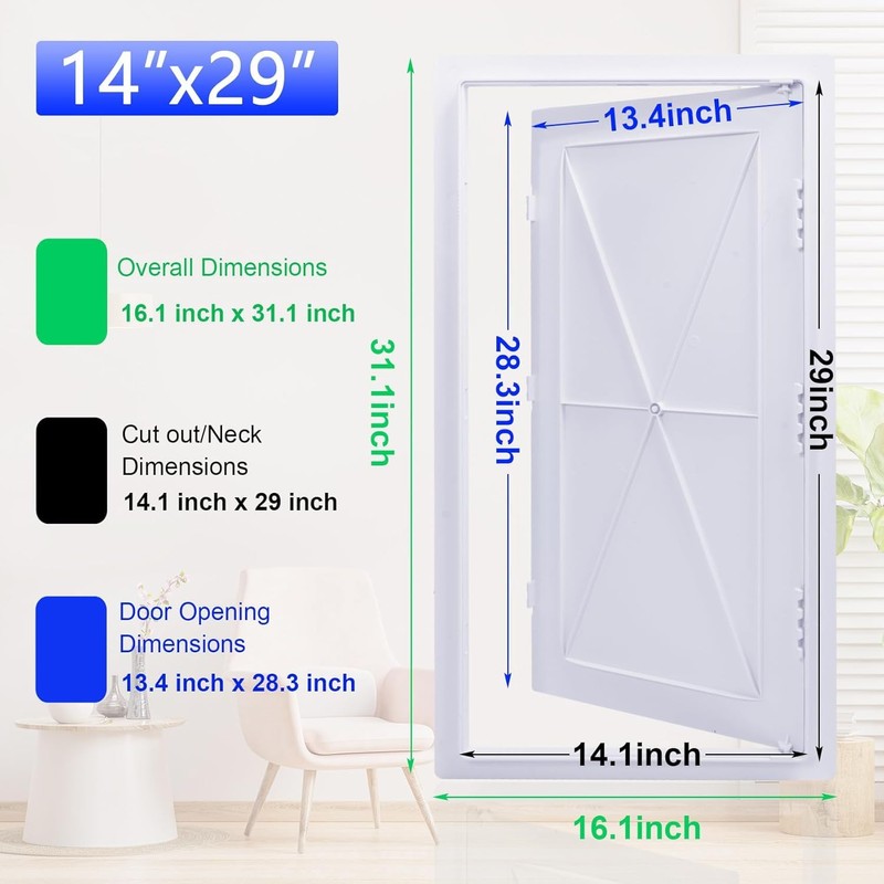 Suteck Plumbing Access Panel for Drywall Ceiling 14 x 29