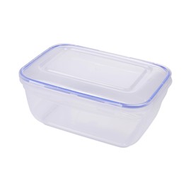 Homéa, 4 Litre Plastic Airtight Container with Snap On Lid 27 x 20 x 13 cm