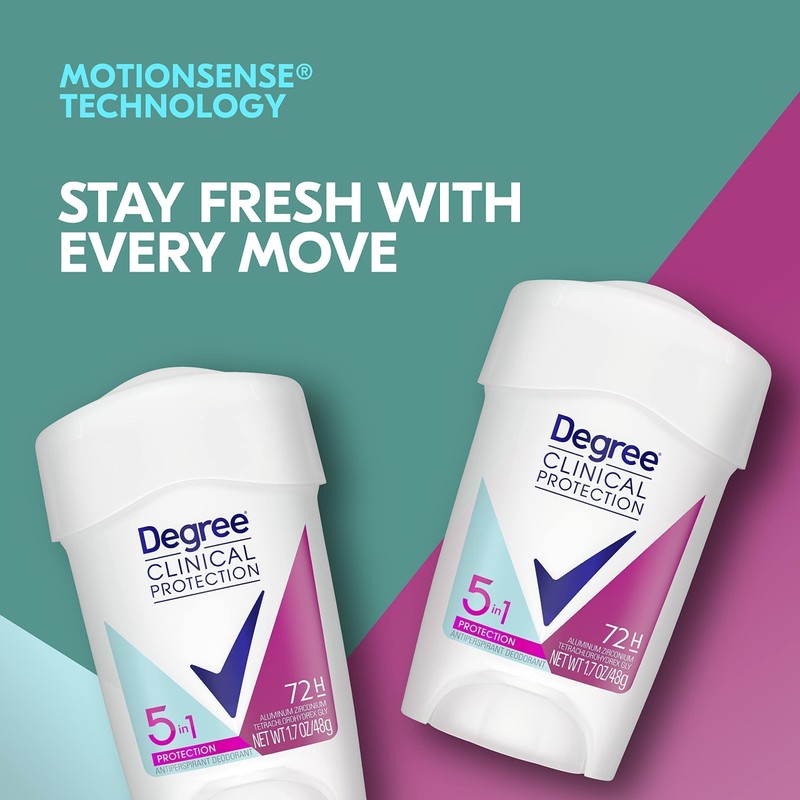 Degree Clinical Protection Antiperspirant Deodorant 72-Hour Sweat & Odor Protection