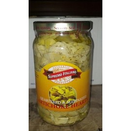 Supremo Italiano: Quartered & Marinated Artichoke Hearts 68 Oz.