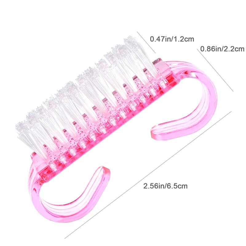 6 Pcs Nail Cleaning Brush with Handle Grip, Hand Scrubbing