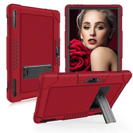 Hoibon Case for Pritom M10 Tablet 10 inch,Kids Friendly with Kickstand Shockproof Case for FANGOR F-X10/qunyiCO Y10/Voger priorpad X100/Digiland Tab Model:DL1036/Gateway 10.1 HD Tablet (RedBlack)
