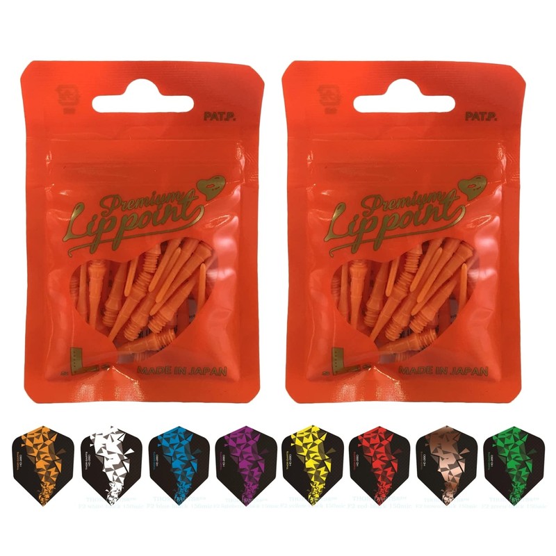 THOR-DARTS L-Style Dart Tips in Double Pack Flights (2 x