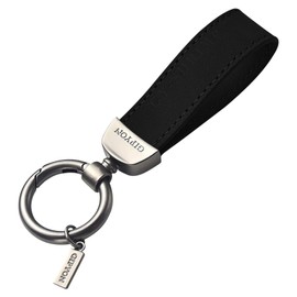 Leather Key - Key Chain Holder for Men and Women - Multifunctional 360 Degree Rotatable Swivel Genuine Leather Key Chain for