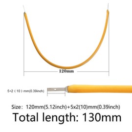 Seadiquiet Red 130mm Edison Bulb 3v Cob LED Filament Flexible Lamp Parts Warm Light Edison Bulb Light Accessories Flexible Filament,Light Bulbs Tools and Home Improvement