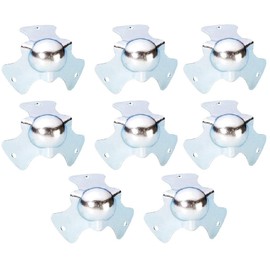 8x Adam Hall 4115 Ball Corners Small 44 mm High Galvanised Steel Ball Corner