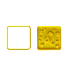 The Cookie Cutter Hub 10cm Zodiac - Leo Cookie Cutter and Matching Embosser for Cookies Biscuits Clay Baking Decoration