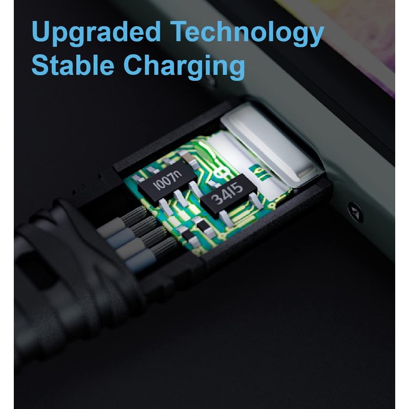 3 in 1 Type C Rapid Charging Cable, 47.2 inches