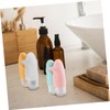 Baluue 4pcs Travel Refillable Toiletry Bottles Leak Travel Shampoo Containers