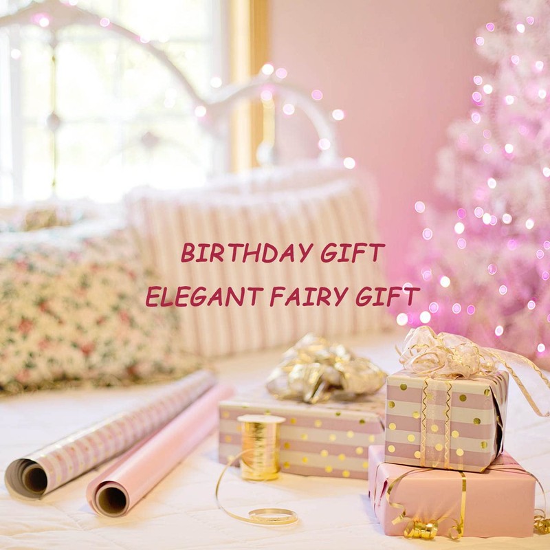 SUMFAN Fairy Necklace for Teen Girls,Birthstone Pendant Gift for Girls