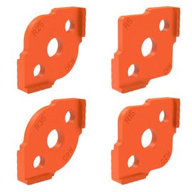 Radius Quick Jig,Router Jig,Radius Jig,Router Templates for Woodworking, ABS+High Hardness Processing Glue, Router Templates R5 R10 R15 R20 R25 R30 R35 R40(1 Set of 4 Pieces