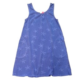 FRESH PRODUCE Small Peri BLUE DRAPE STARFISH Jersey Tank SUN Dress $76 NWT S
