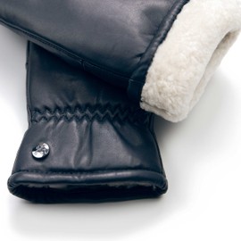 Weikert gloves mittens made from pure Merino lambskin and robust lambskin nappa leather - 8,5