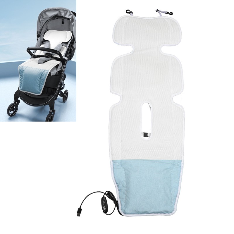 Stroller Seat Cooling Pad Comfortable Quiet 3 Speed Adjustable USB