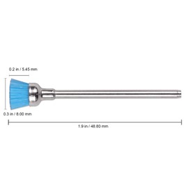 USA PANA 5 Pieces Carbide Cleaning Brush - For Professional Nail Drill Machine, Manicure Pedicure, Nail Art Tools (Blue)